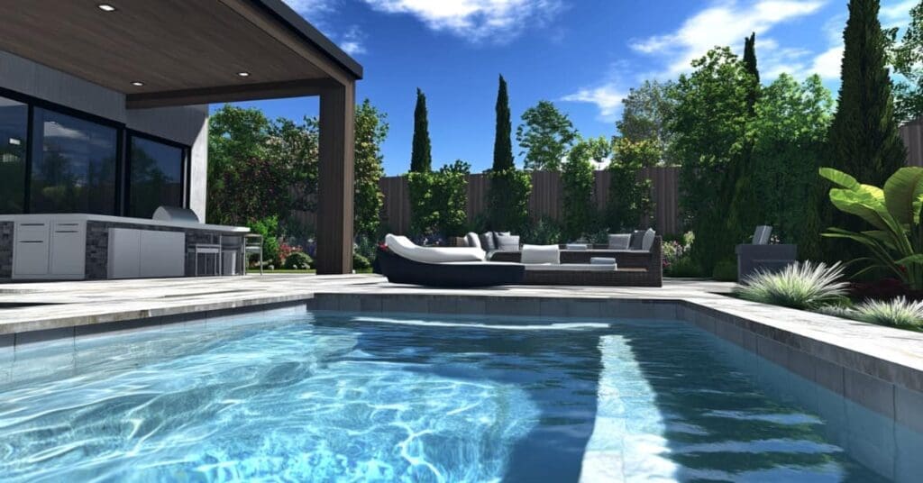 3D pool design by Prairie View TX pool builder