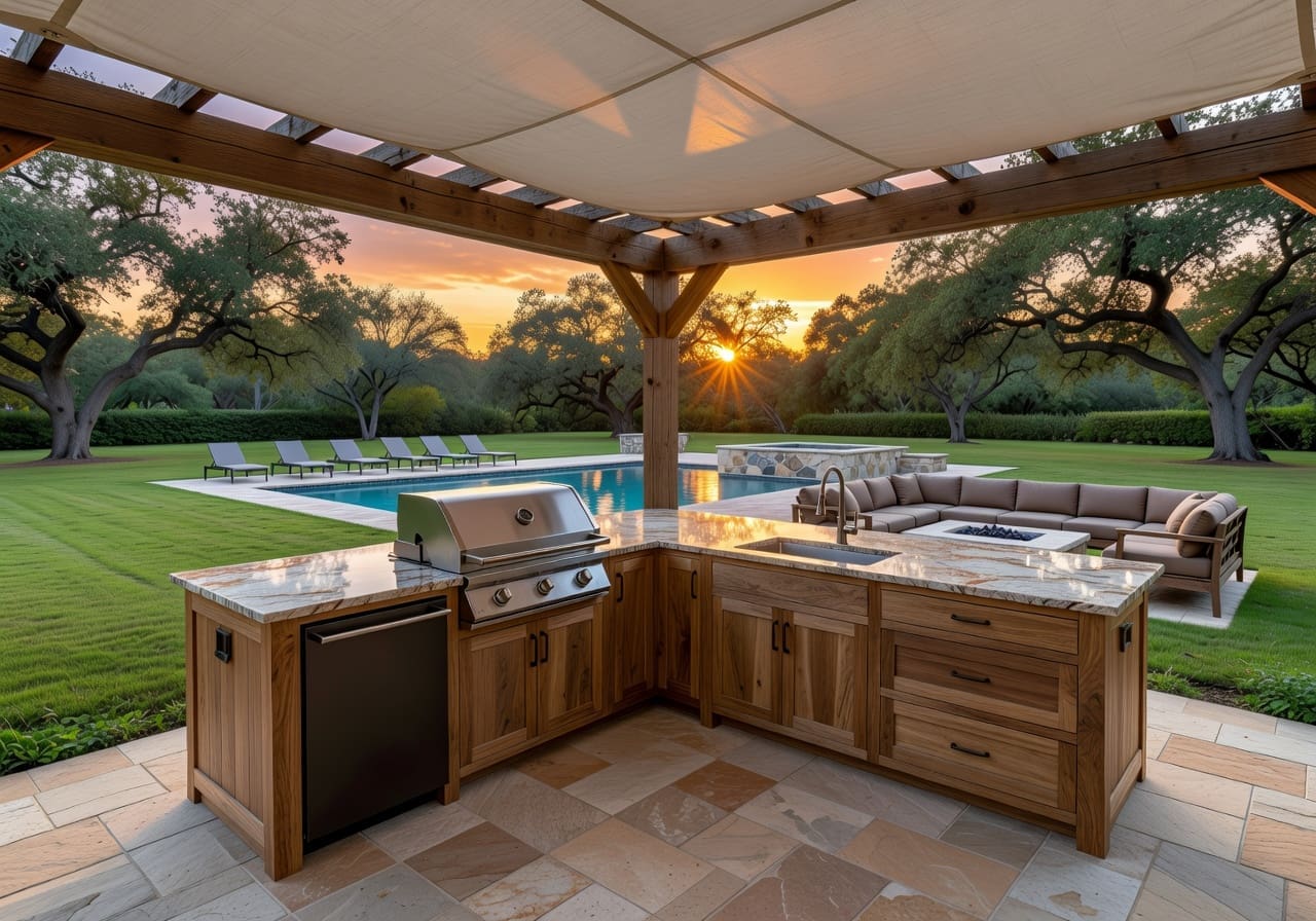 3D outdoor kitchen designs